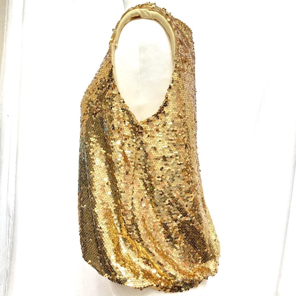 Marc New York Gold Sequin Top - Picture 4 of 11
